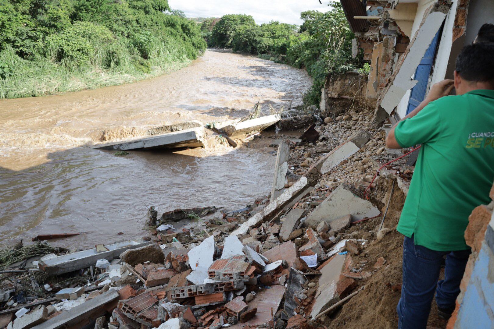 Alcalde de Girón asegura que el municipio necesita los recursos de la UNGRD para las obras. Foto: Suministrada