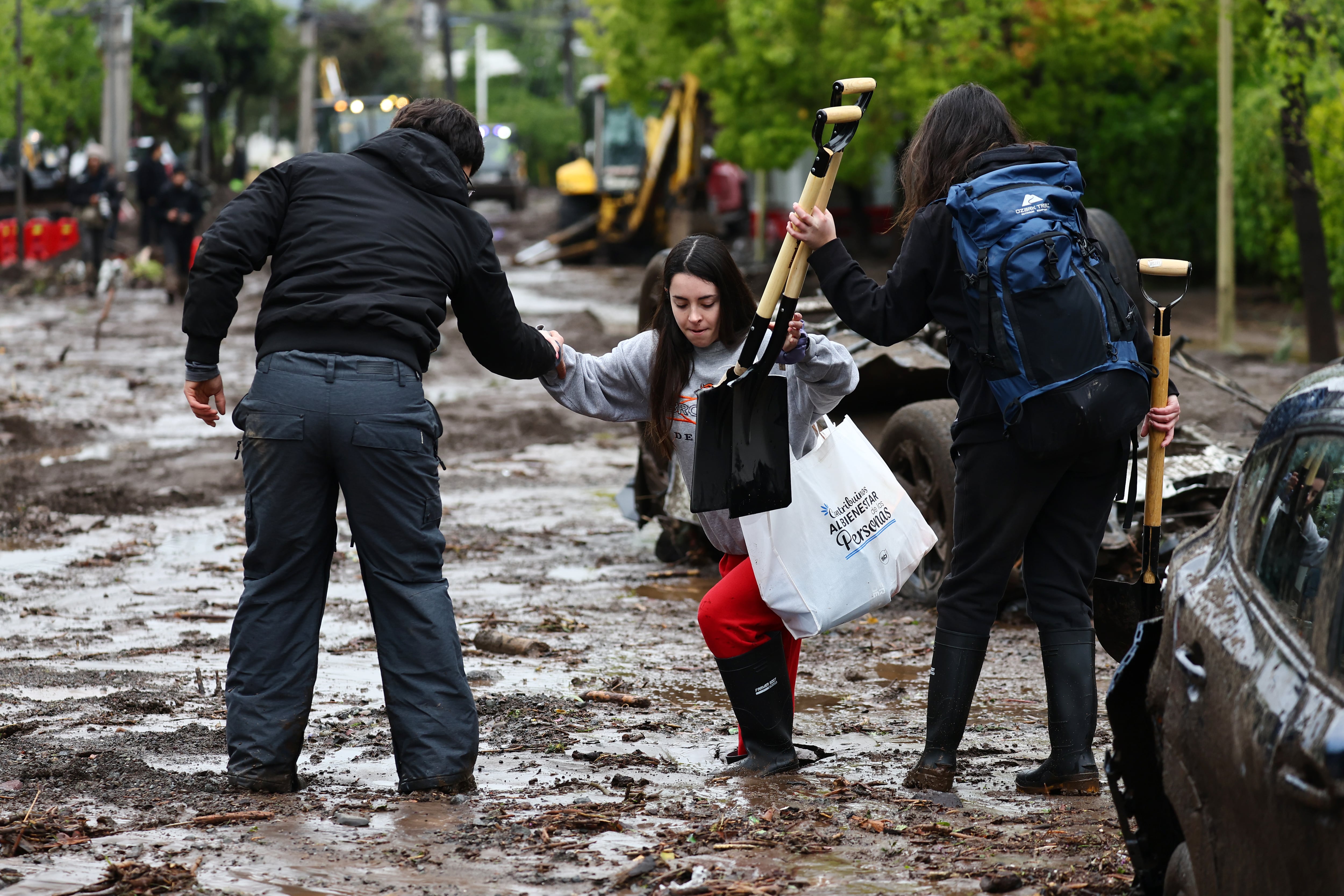 Lluvias e inundaciones en Santiago de Chile.
(Foto: Marcelo Hernandez/Getty Images)