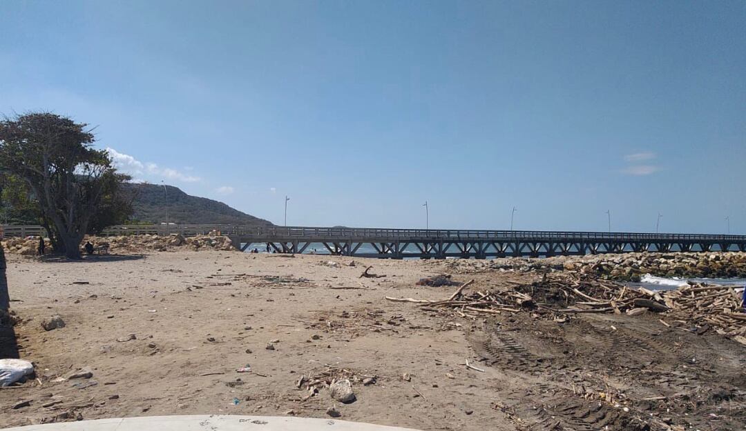 Material retirado. Cortesía: Alcaldía de Puerto Colombia