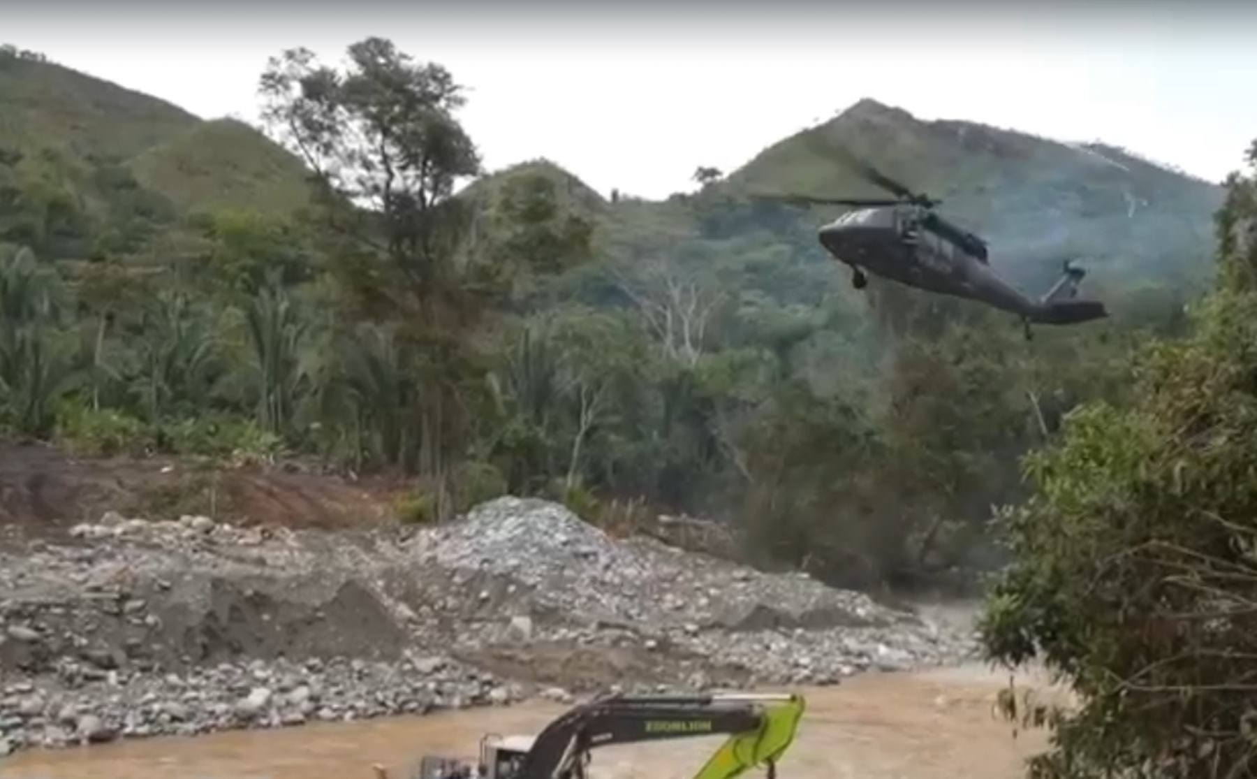 Operativo contra la minería ilegal en el Tolima