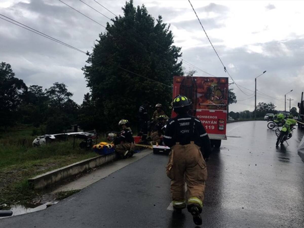 Accidente de tránsito deja tres muertos en la Variante Norte de Popayán