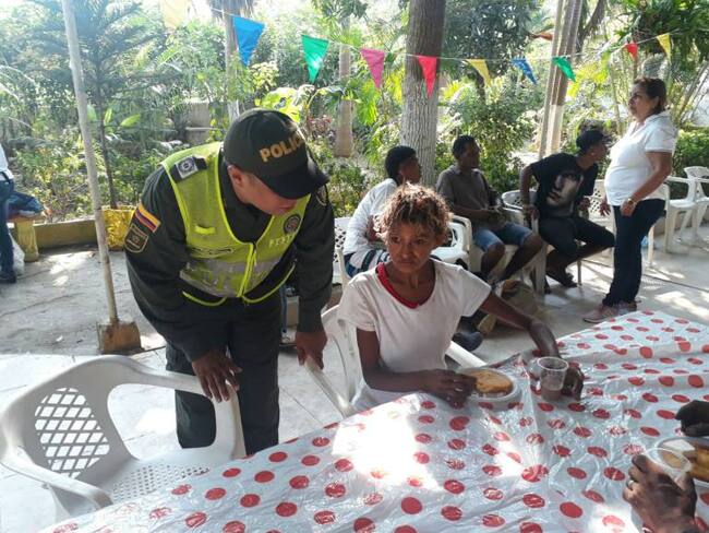 Policía de Cartagena realiza jornada de ayuda social