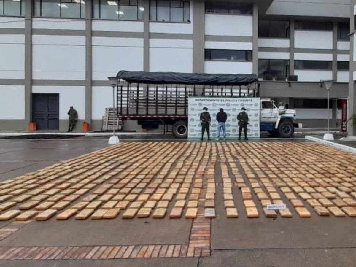 Caen tres toneladas de marihuana en vías del Valle y Caquetá