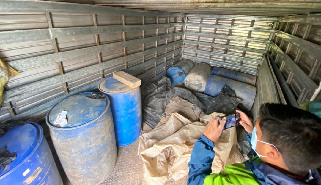 Combustible subsidiado fue decomisado por la Policía