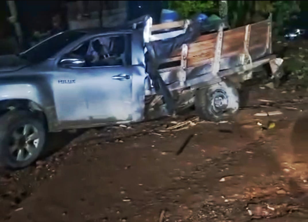 Automotor utilizado para perpetrar el ataque. Crédito: suministrada.