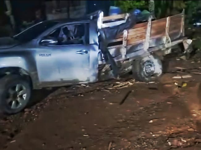 Automotor utilizado para perpetrar el ataque. Crédito: suministrada.