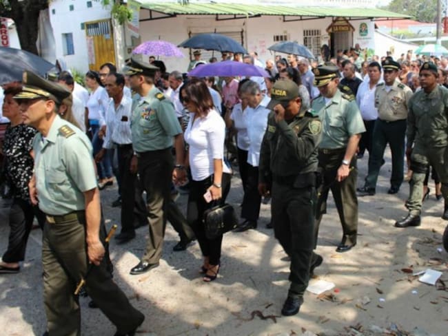 Se cumplieron exequias de la madre del subdirector de Policía en Guamo