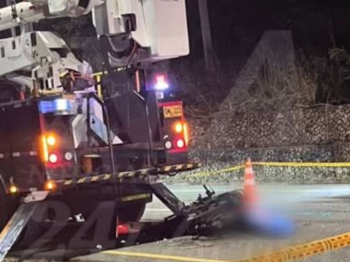 Motociclista murió tras chocar con un camión estacionado en la Vía al Mar