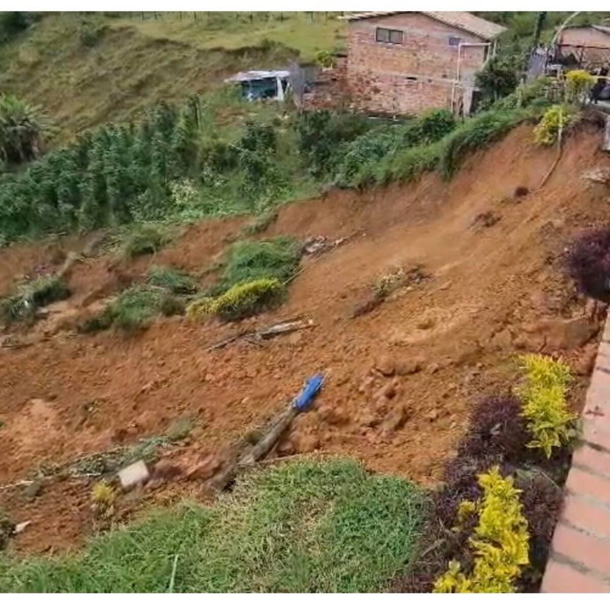 Declaran calamidad pública en Granada, Antioquia, por derrumbe que dejó nueve viviendas evacuadas