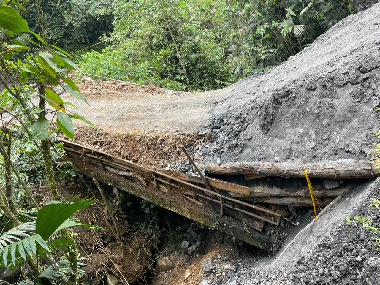 Puente en el municipio de La Victoria / Cortesía: Alcaldía de La Victoria