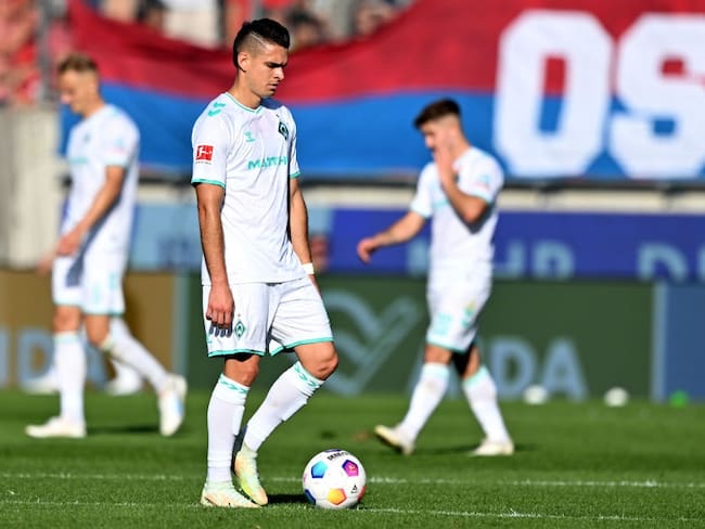 Rafael Santos Borré en el partido del Werder Bremen (Photo by via Getty Images)