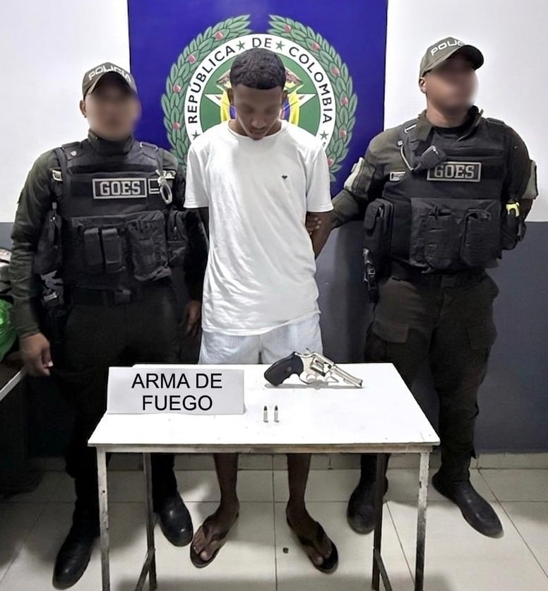 Cae “John Mario”, con un revólver y municiones en el barrio Las Gaviotas