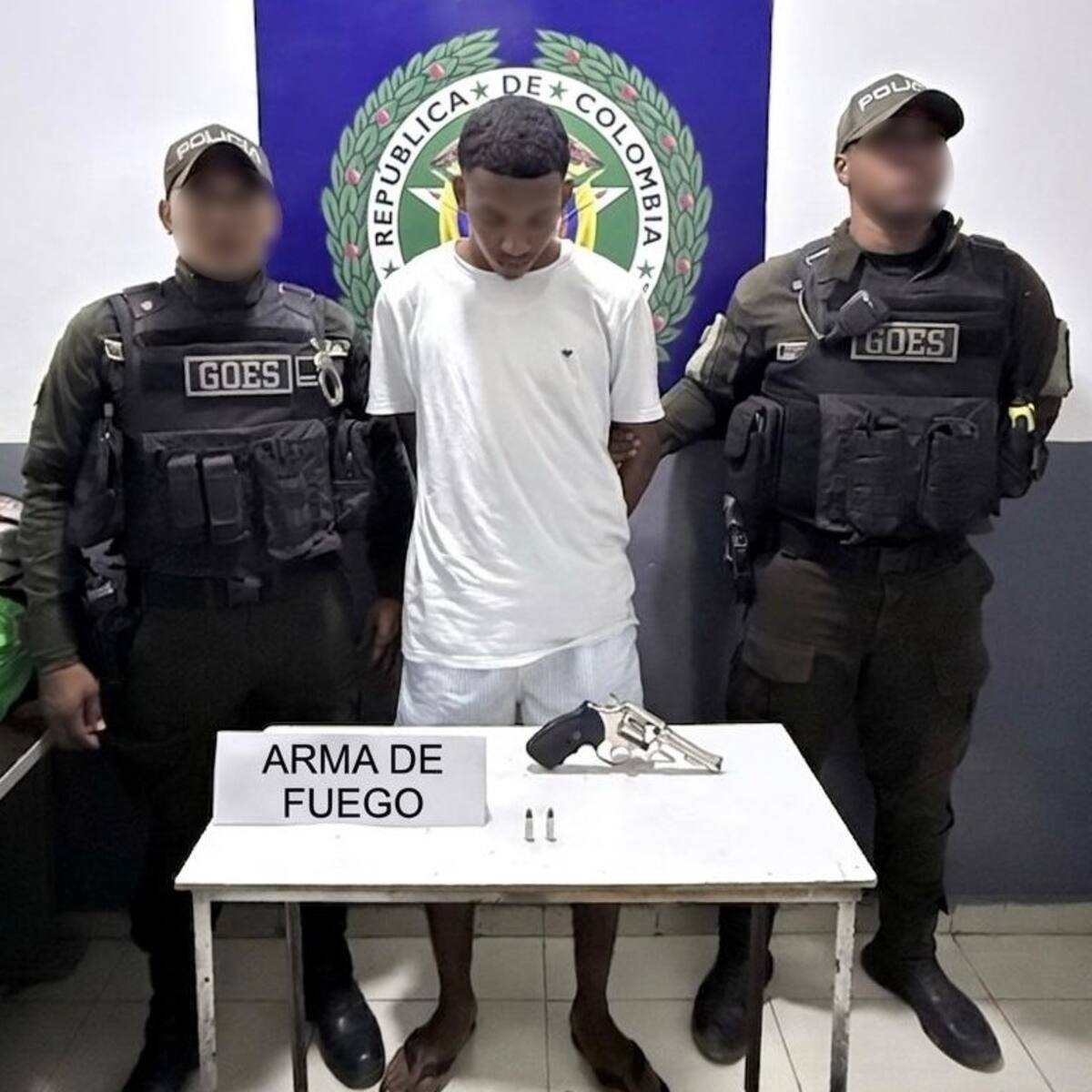 Fue capturado ‘John Mario’ en el barrio Las Gaviotas de Cartagena; portaba un revólver y municiones