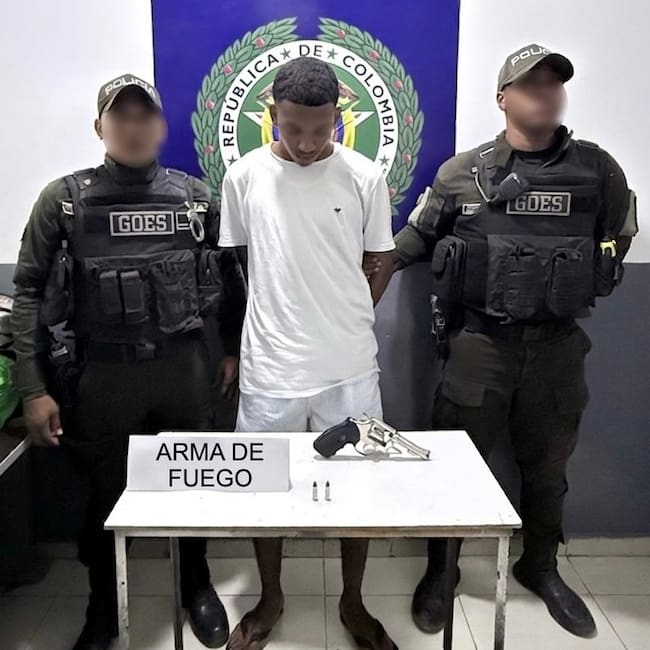 Cae “John Mario”, con un revólver y municiones en el barrio Las Gaviotas