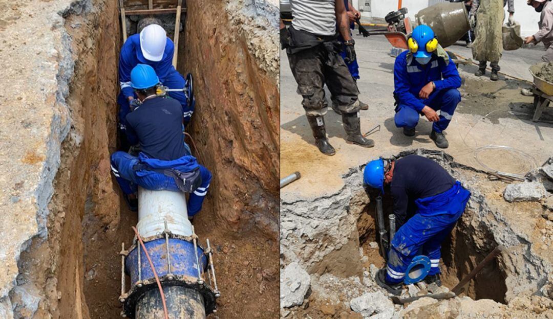 Reparaciones en el barrio Cervantes