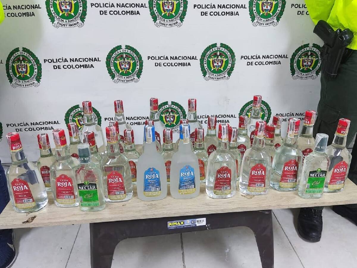 Más de 500 botellas de licor de ilegal han sido incautadas en Ibagué