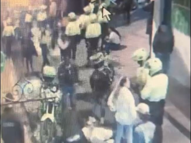 Denuncian presunto abuso policial en el centro de Bogotá