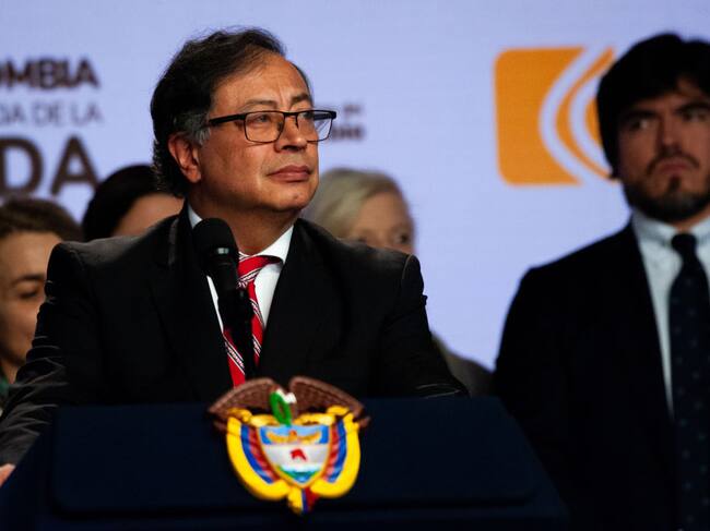 Gustavo Petro durante la visita de Naciones Unidas en Colombia (Getty Images)