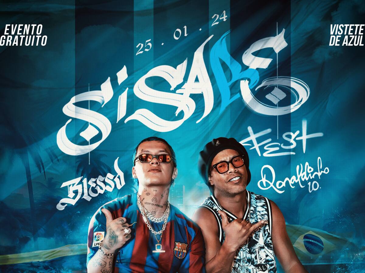 Blessd se enfrenta a partido de futbol con Ronaldinho y estrena “Si sabe fest”