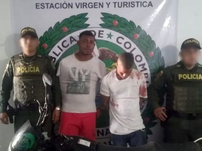 Dos hombres fueron capturados cuando hurtaban una moto en Cartagena