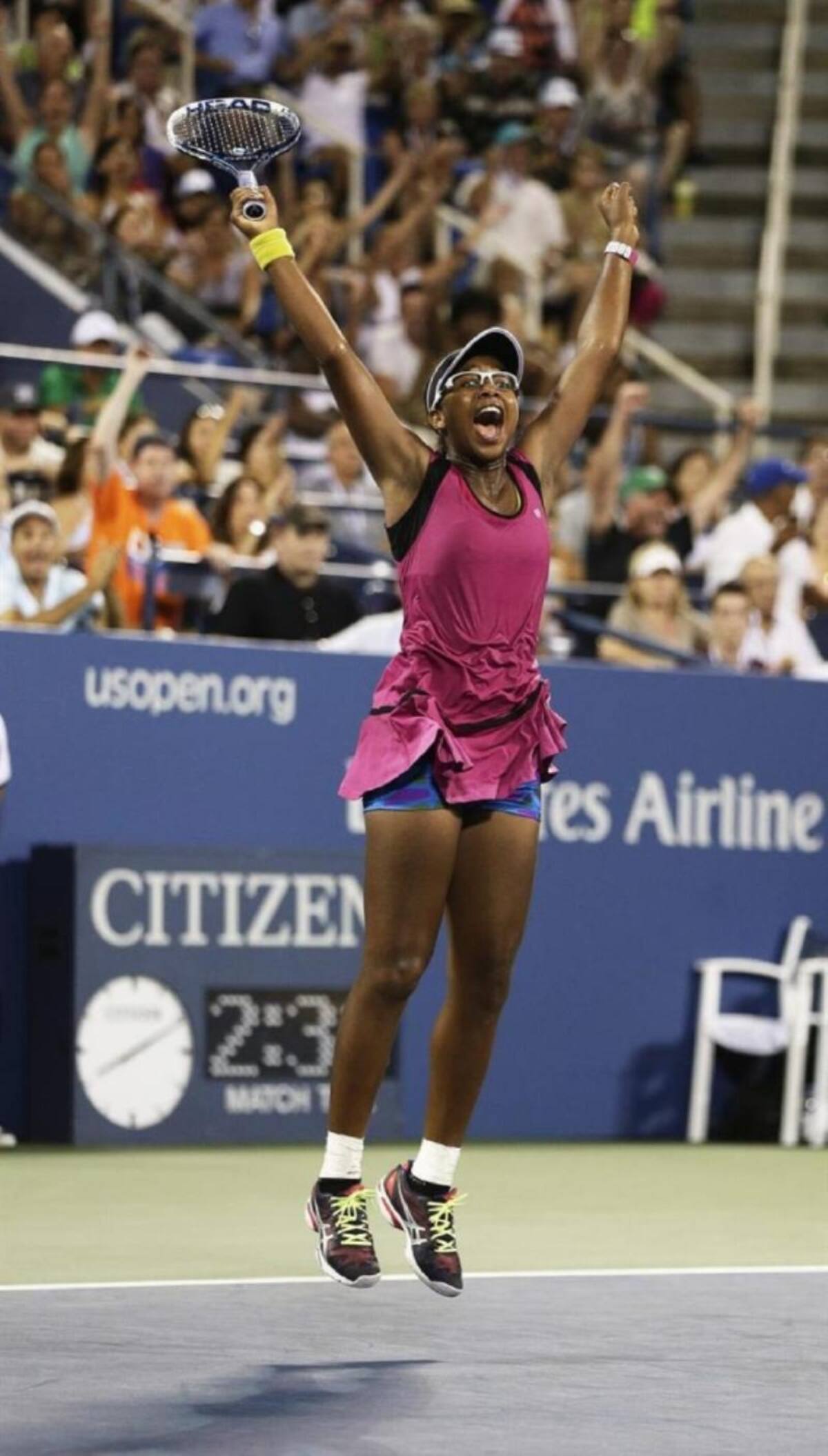 La tenista estadounidense, con 17 años, venció a la excampeona australiana Sam Stosur, en la primera ronda del torneo y se convirtió en la sorpresa del día.