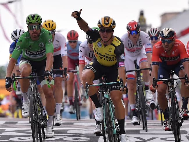 Dylan Groenewegen ganó la etapa y Ciccone sigue líder del Tour