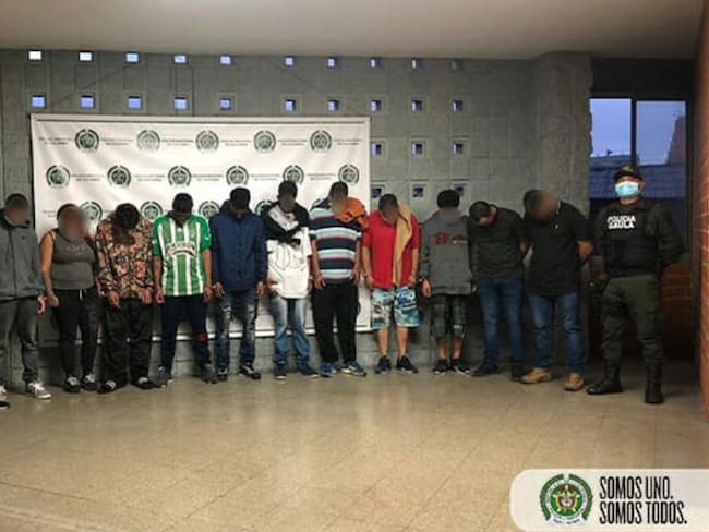 Capturan a 12 personas acusadas de desplazar a varias familias en Itagüí
