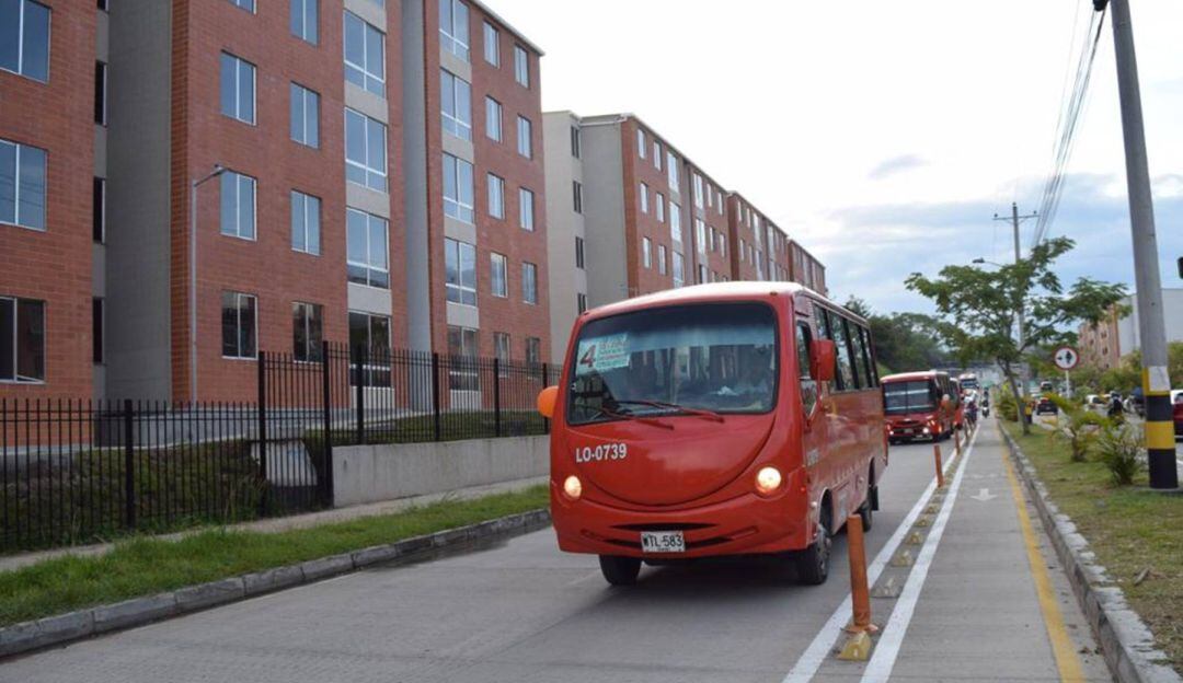 Ruta de servicio de transporte público en Ibagué