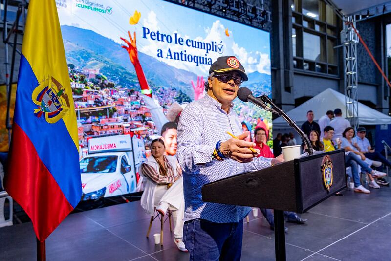 Visita del presidente Petro a UdeA. Foto: Cortesía Joel González - Juan David Duarte -Juan Diego Cano/Presidencia de la República