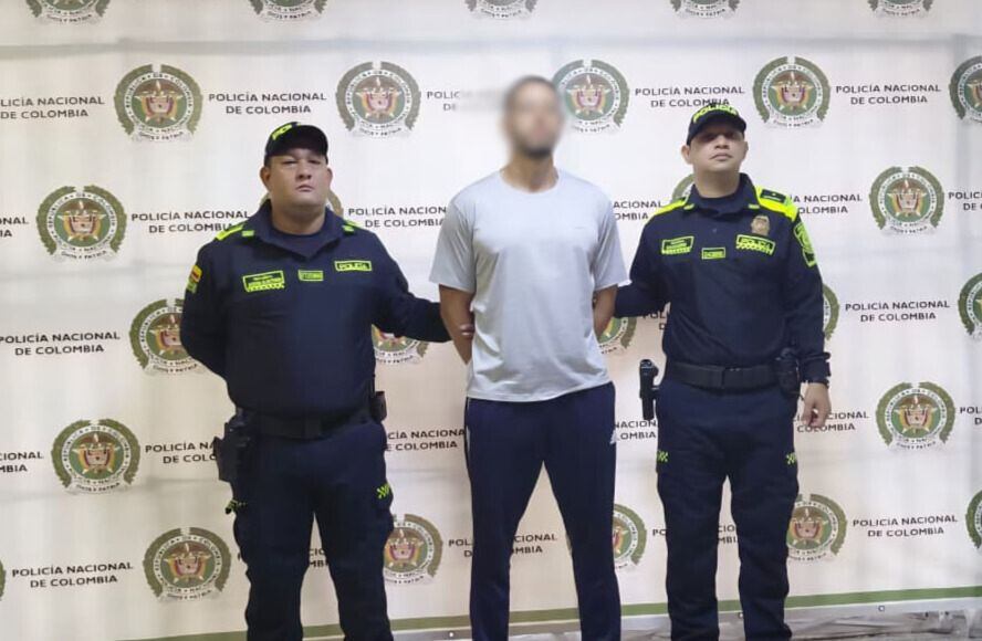 Alias El Flaco capturado por enviar coicaína a Europa desde Antioquia - foto policia Metropolitana