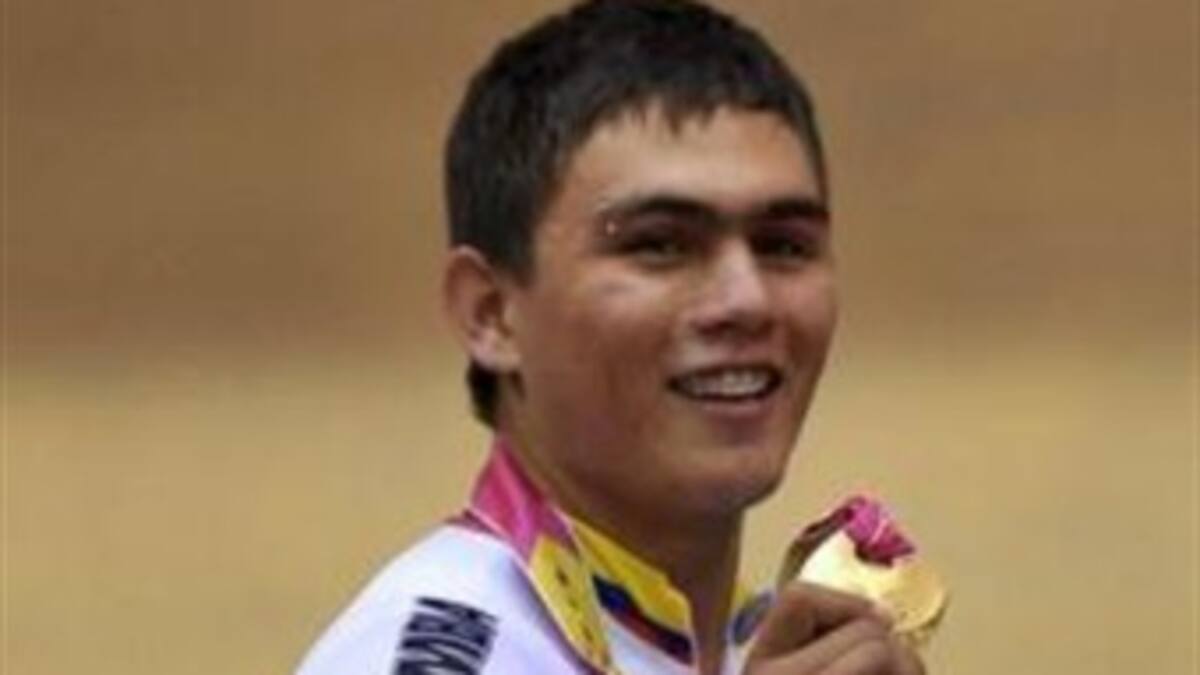 Fabián Puerta bronce en Velocidad del Panamericano de Ciclismo