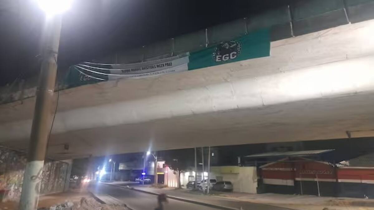 Cae señalado de instalar pancartas del ‘Clan del Golfo’ en Barranquilla