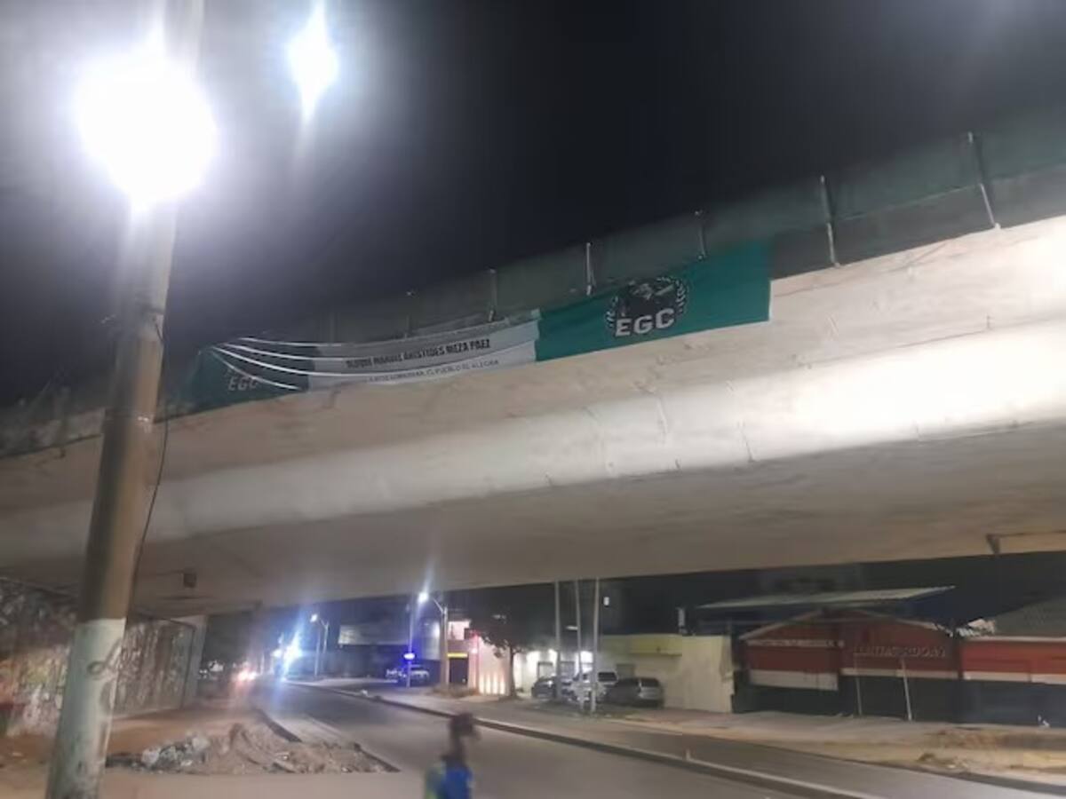 Cae señalado de instalar pancartas del ‘Clan del Golfo’ en Barranquilla
