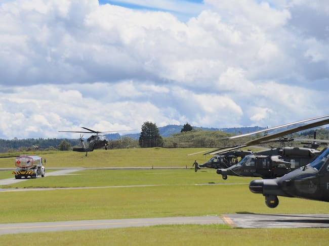 FAC garantiza seguridad desde el aire en Antioquia. Foto: Cortesía CACOM 5