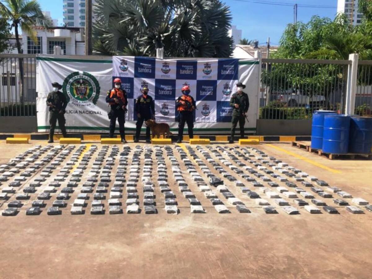 Incautan cerca de 400 kilos de cocaína en Cartagena