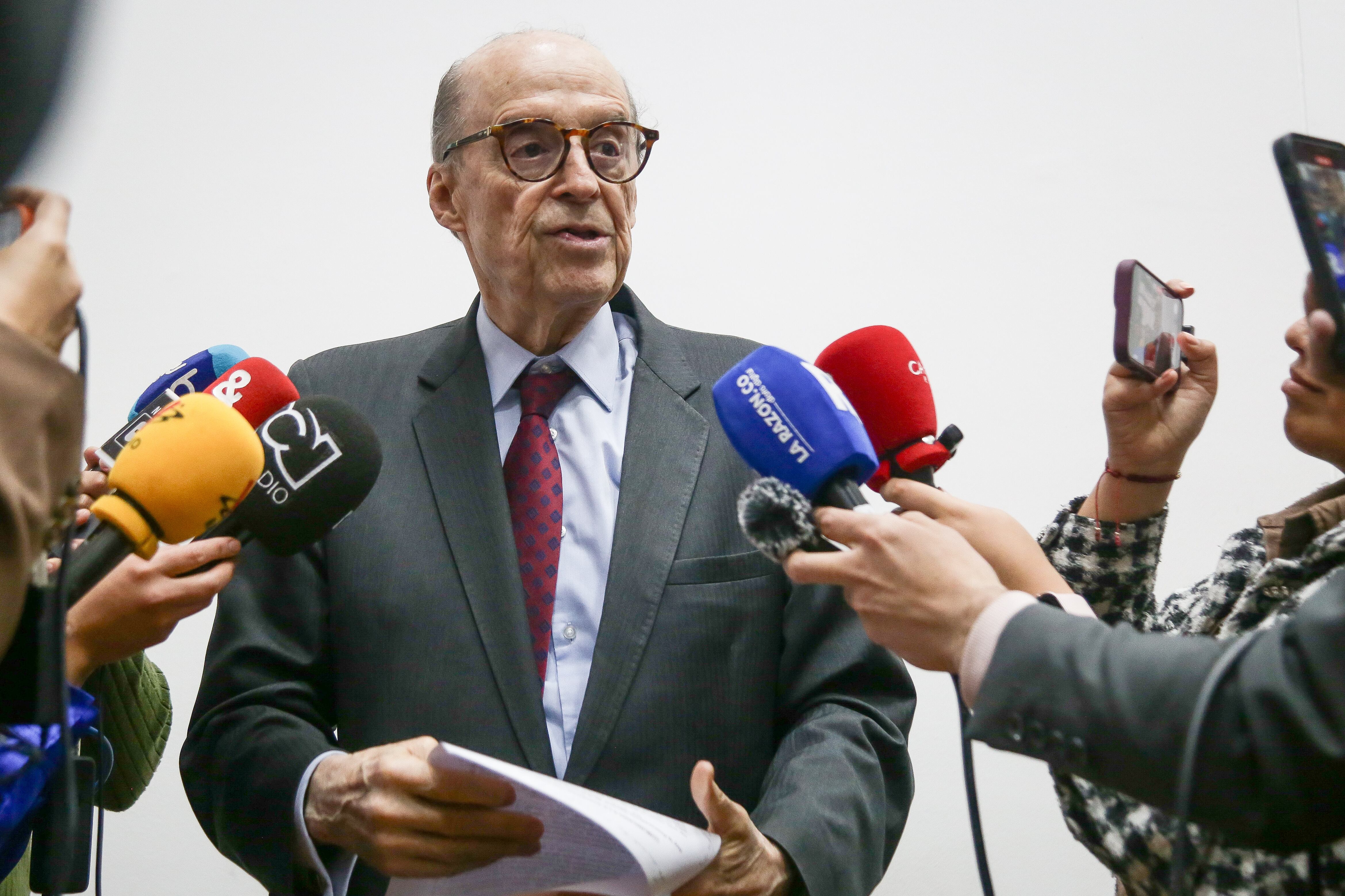 Bogotá. Noviembre 11 de 2024. En la Procuraduria General de la Nación se lleva a cabo la audiencia de  lectura de fallo en el juicio disciplinario contra el excanciller Álvaro Leyva. (Colprensa - Catalina Olaya).