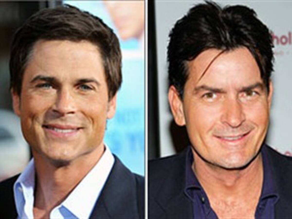 Rob Lowe recuerda en sus memorias sus juergas con Charlie Sheen