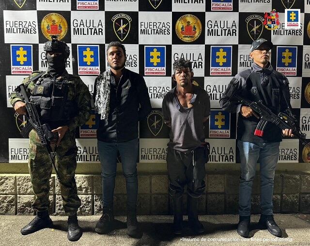 Capturados por extorsión en San Andrés de Cuerquia
