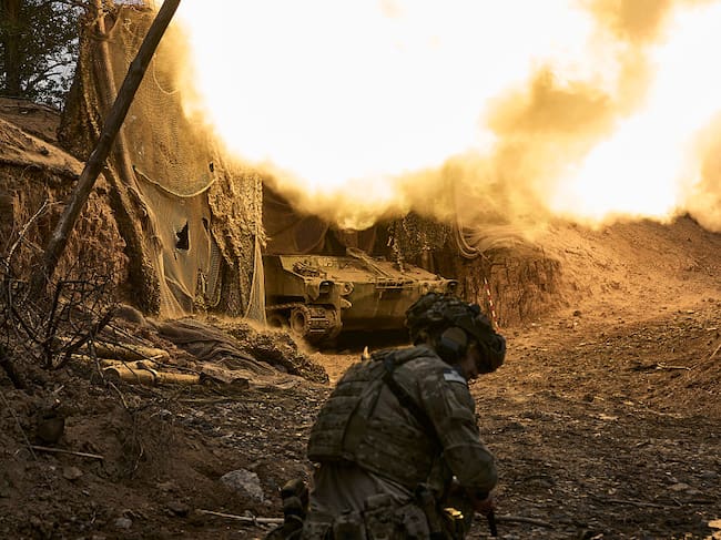 La invasión militar rusa a territorio ucraniano completó 1.569 días, superando los 1.567 días que duró la Primera Guerra Mundial.
(Foto: Kostiantyn Liberov/Libkos/Getty Images)