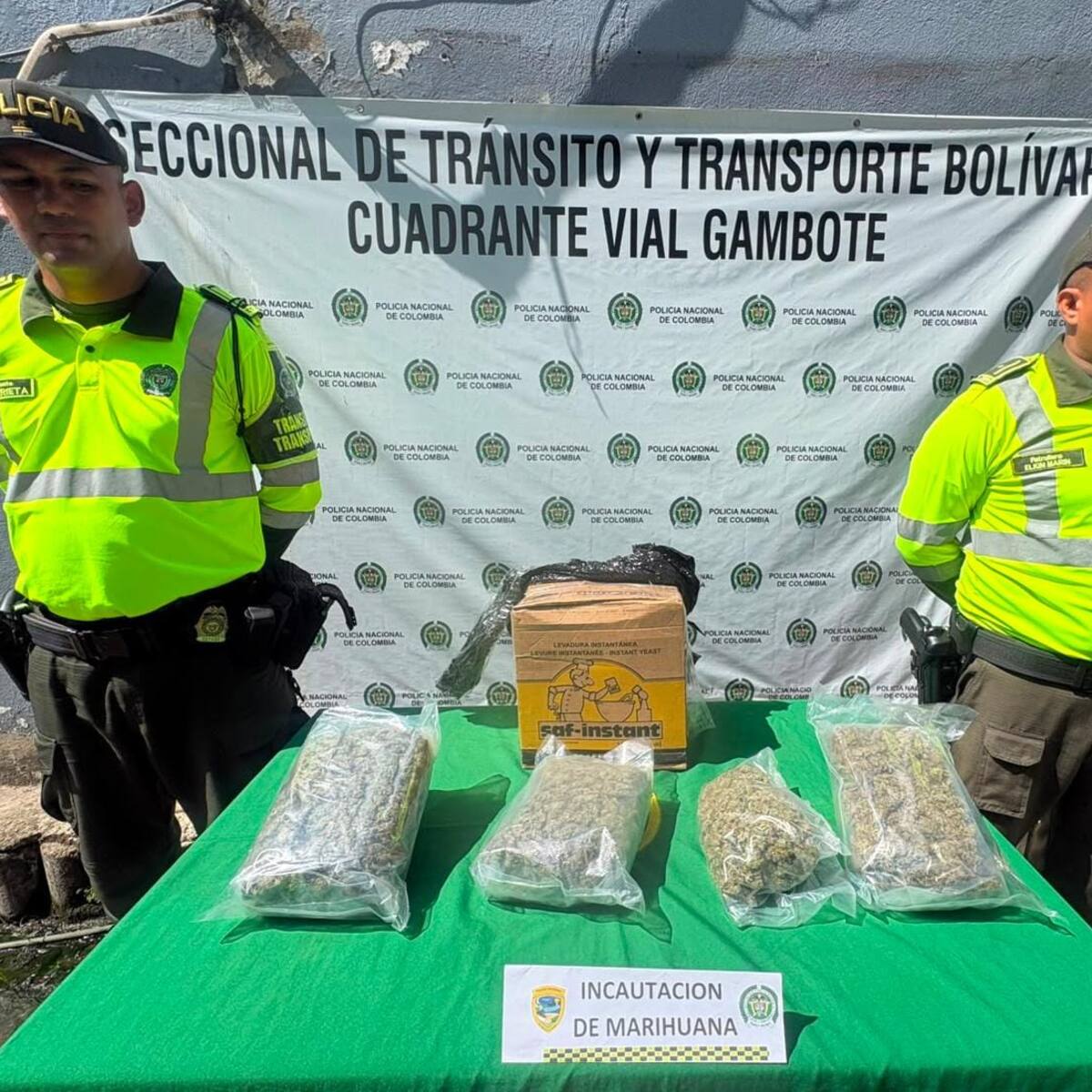 Incautan cuatro kilos de marihuana transportados por encomienda en Bolívar