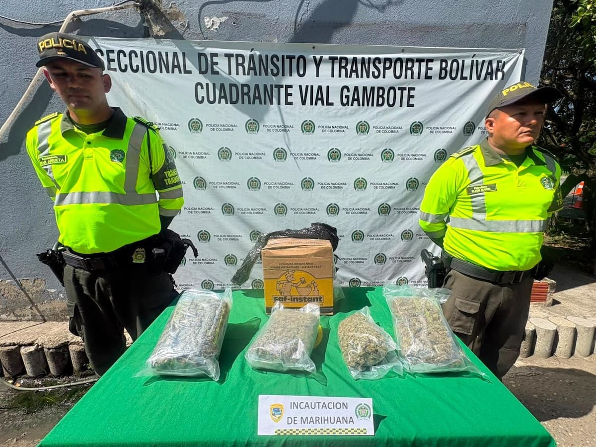 Incautan cuatro kilos de marihuana transportados por encomienda en Bolívar
