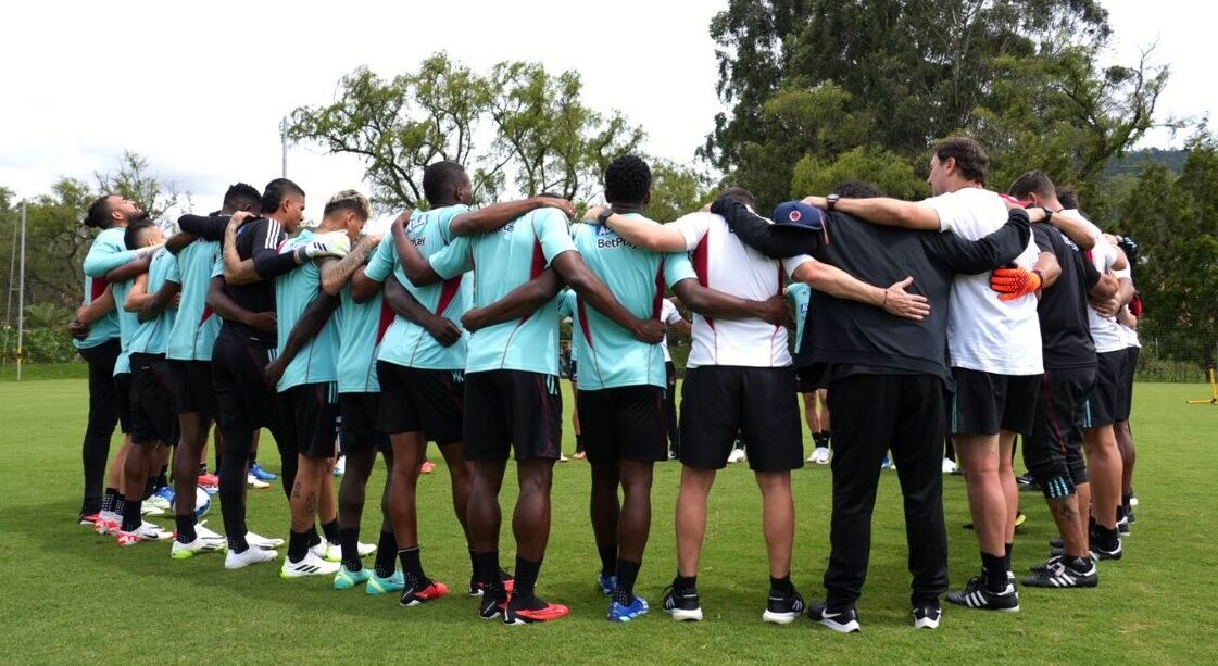 Selección Colombia en el último entrenamiento en Guarne / FCF