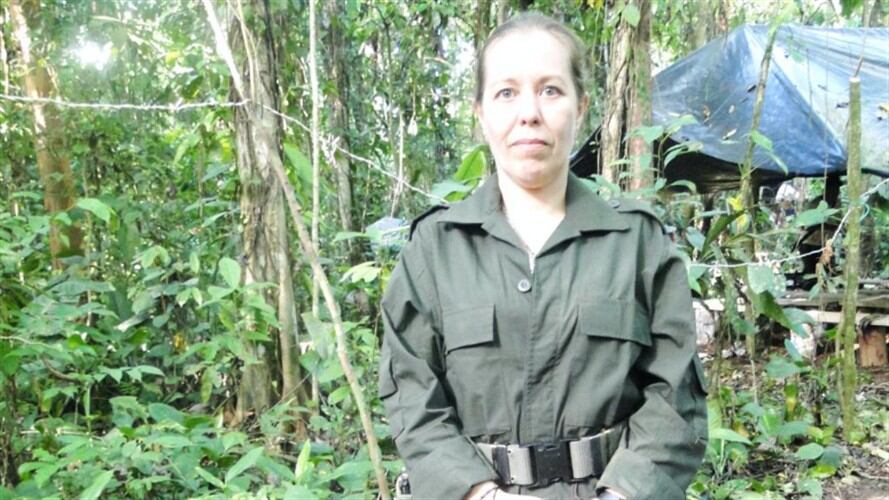 Nathalie Mistral. Foto: en Twitter: @FARC_EPueblo