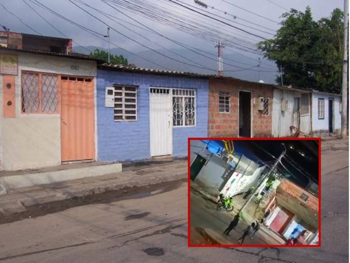 Con botellas y palos se enfrentaron ciudadanos ante la Policía en un barrio de Girón, Santander