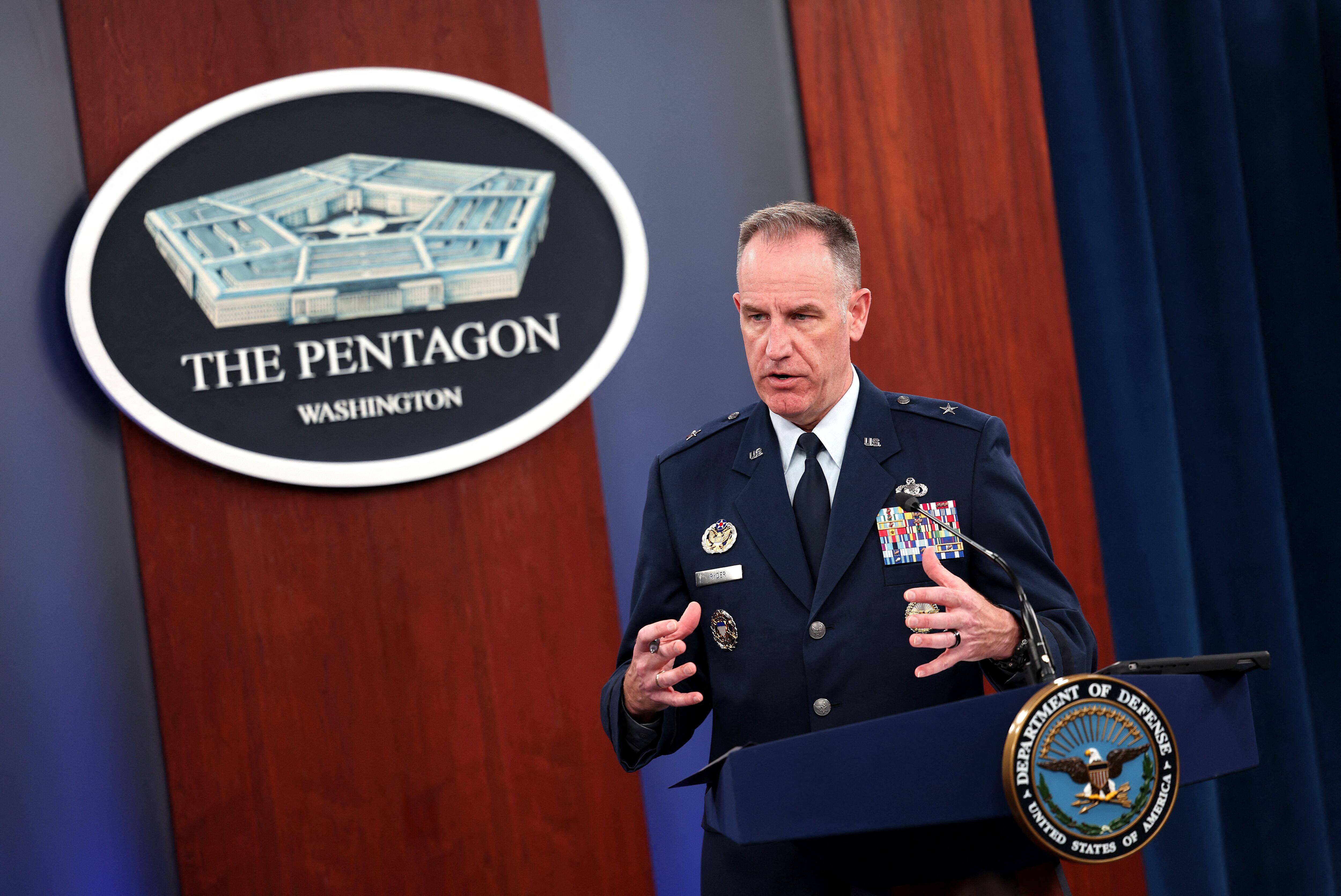 Pentagon Press Secretary Air Force Brig. Gen. Pat Ryder.
