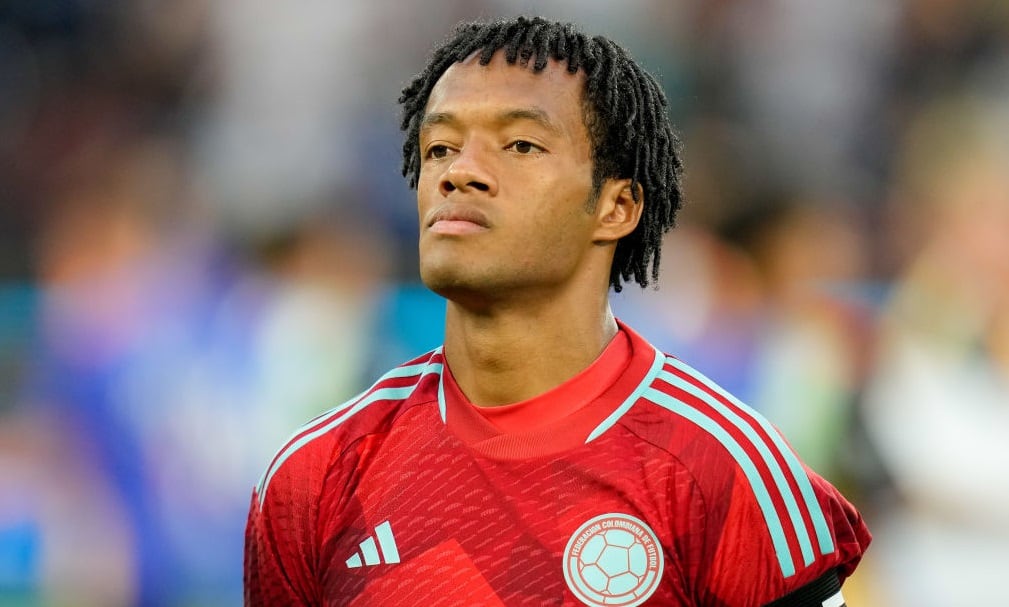 Juan Guillermo Cuadrado durante el partido de la Selección Colombia ante Alemania (Photo by Alex Gottschalk/DeFodi Images via Getty Images)