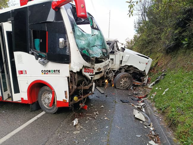 Accidente de tránsito en Yarumal-foto cortesía
