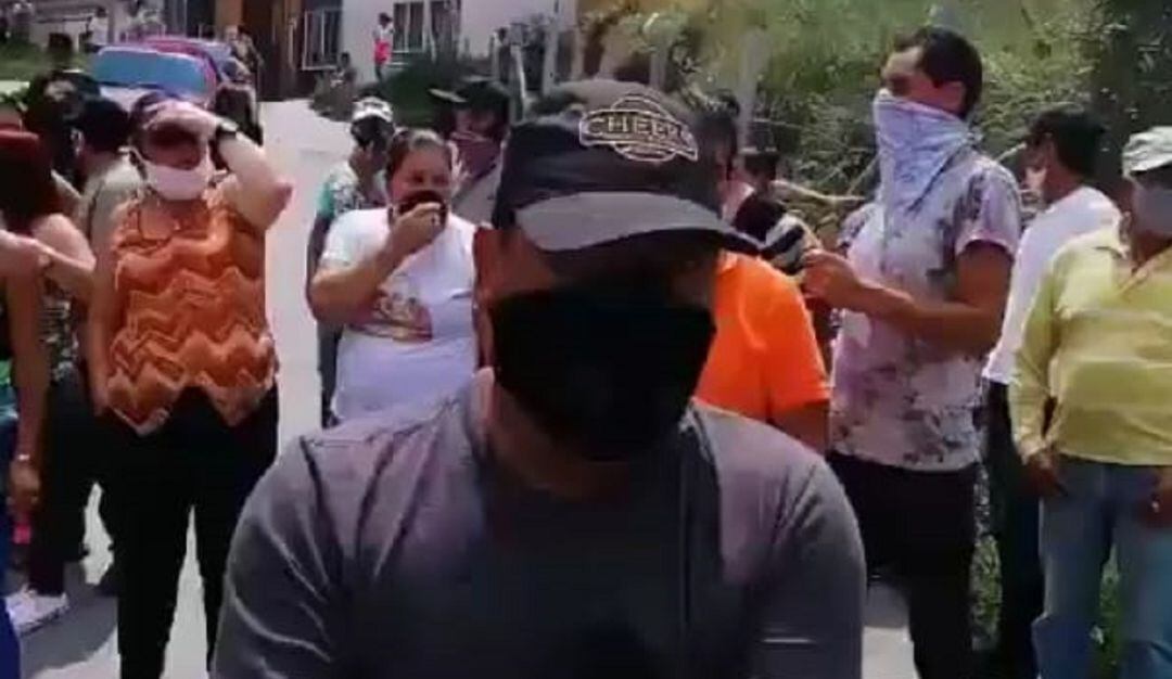 Portesta en el barrio San Sebastián de Manizales