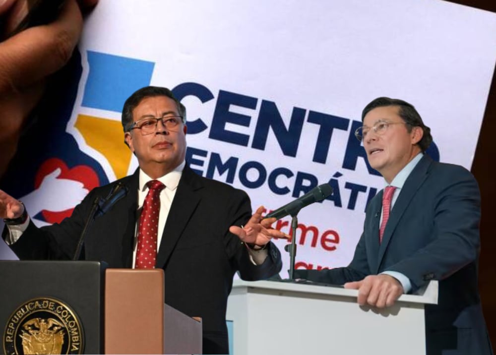 Centro Democrático / Gustavo Petro / Hernán Penagos (imágenes de archivo)