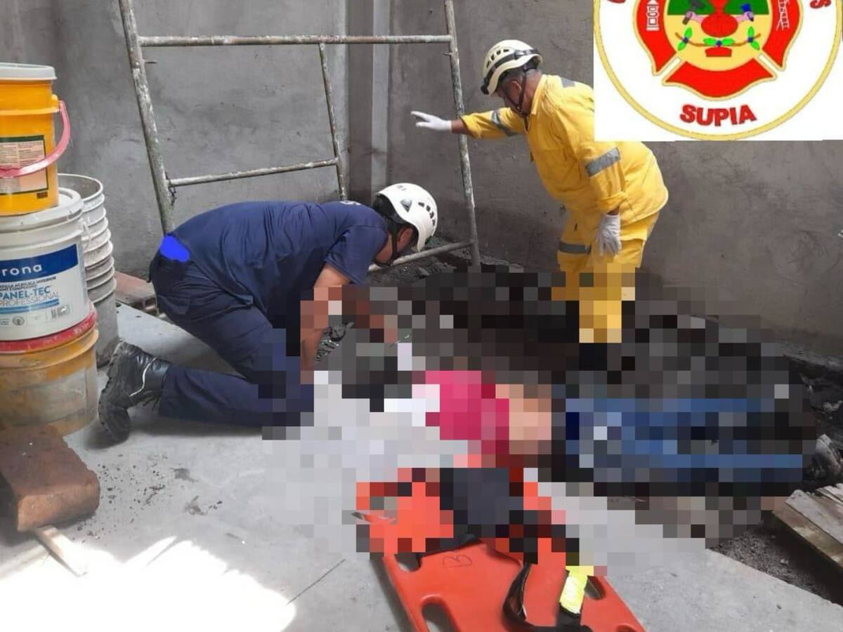 Hombre resultó herido en Supía, Caldas, después de caer de 5 metros de altura de una casa